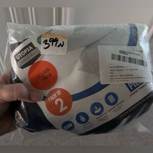 Utopia Bedding Pillow Protectors Pack of 2 18x18 In